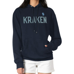 Seattle Kraken G-III 4Her by Carl Banks Women's Dot Print Pullover Hoodie - Navy Hoodies