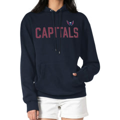 Washington Capitals G-III 4Her by Carl Banks Women's Dot Print Pullover Hoodie - Navy Hoodies
