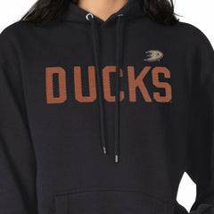 Anaheim Ducks G-III 4Her by Carl Banks Women's Dot Print Pullover Hoodie - Black Hoodies