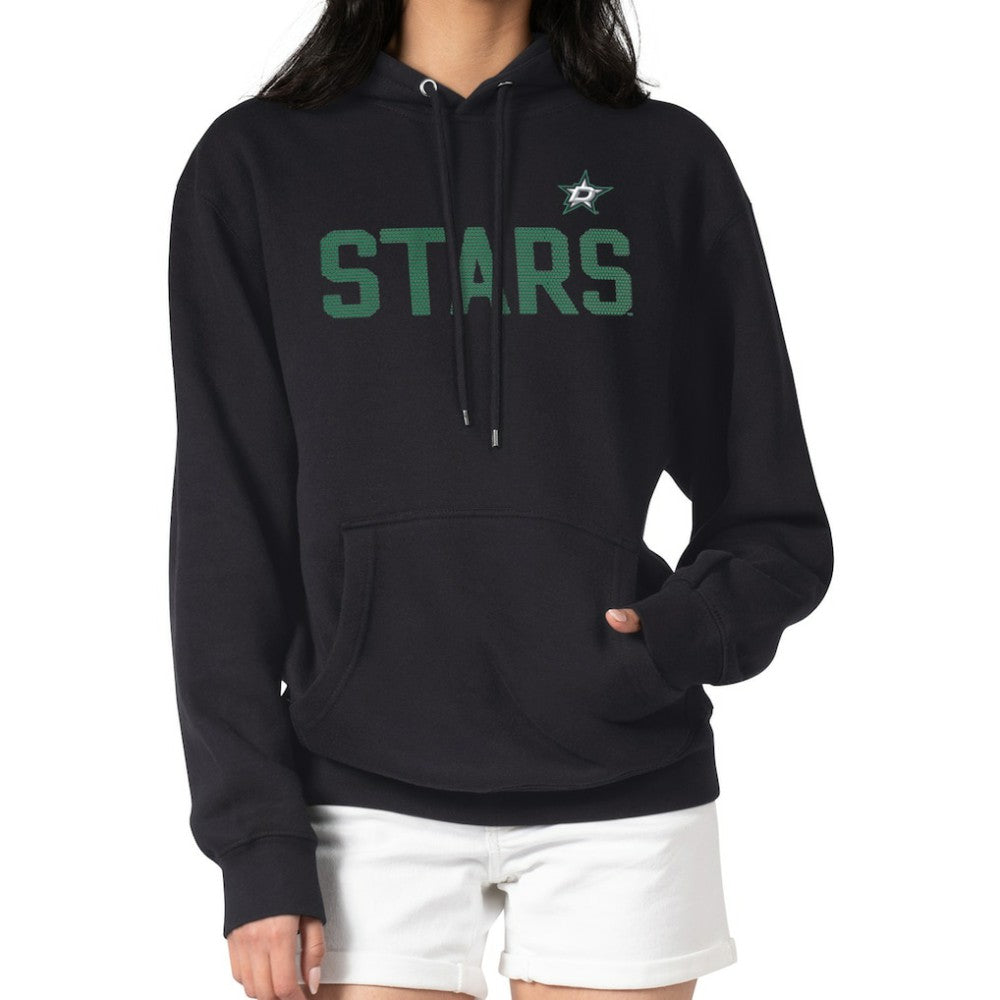 Dallas Stars G-III 4Her by Carl Banks Women's Dot Print Pullover Hoodie - Black Hoodies