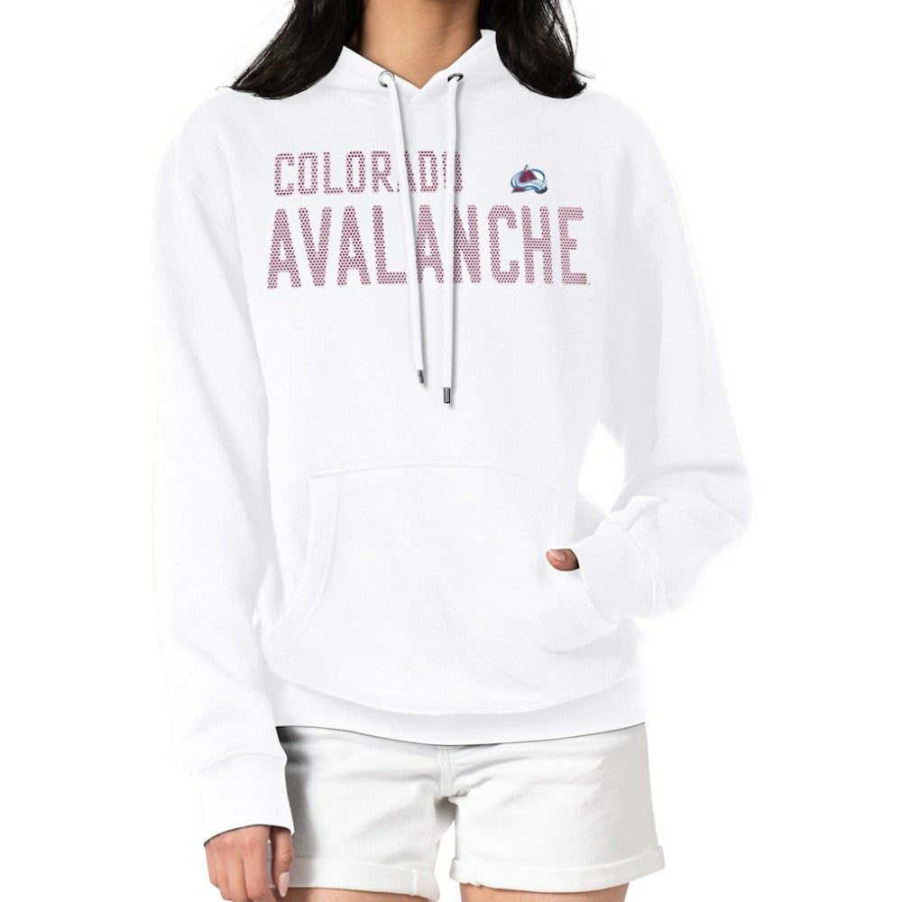 Colorado Avalanche G-III 4Her by Carl Banks Women's Dot Print Pullover Hoodie - White Hoodies