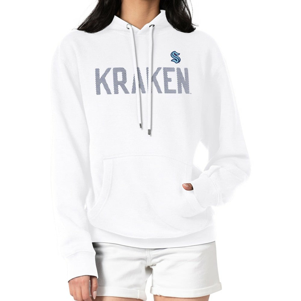 Seattle Kraken G-III 4Her by Carl Banks Women's Dot Print Pullover Hoodie - White Hoodies