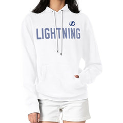 Tampa Bay Lightning G-III 4Her by Carl Banks Women's Dot Print Pullover Hoodie - White Hoodies