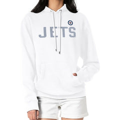 Winnipeg Jets G-III 4Her by Carl Banks Women's Dot Print Pullover Hoodie - White Hoodies