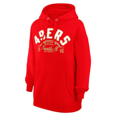 San Francisco 49ers Starter Unisex Half Ball Team Fleece Pullover Hoodie - Scarlet discount