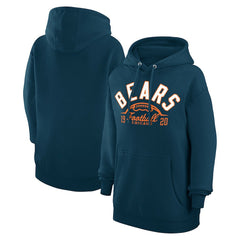 Chicago Bears Starter Unisex Half Ball Team Fleece Pullover Hoodie - Navy on sale