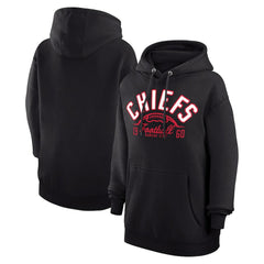 Kansas City Chiefs Starter Unisex Half Ball Team Fleece Pullover Hoodie - Black for sale