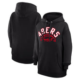 San Francisco 49ers Starter Unisex Half Ball Team Fleece Pullover Hoodie - Black cheap
