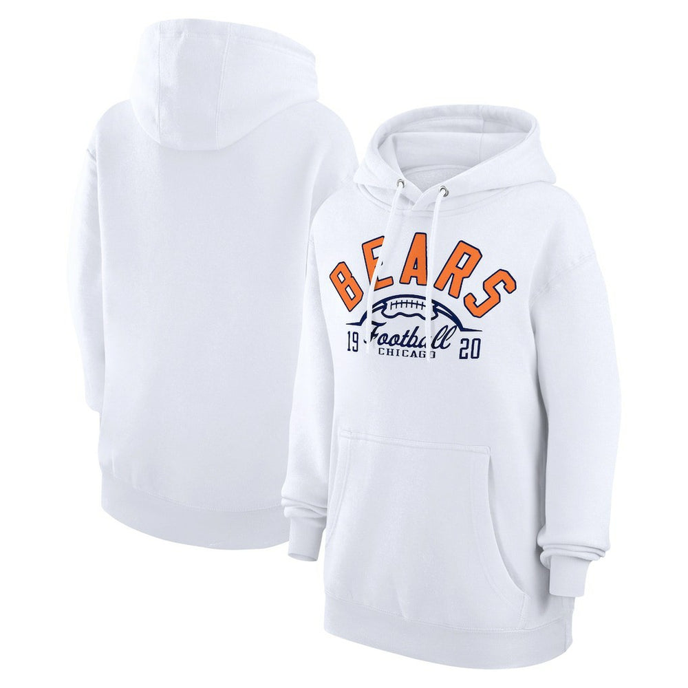 Chicago Bears Starter Unisex Half Ball Team Fleece Pullover Hoodie - White sale