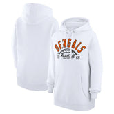 Cincinnati Bengals Starter Unisex Half Ball Team Fleece Pullover Hoodie - White sale