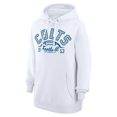 Indianapolis Colts Starter Unisex Half Ball Team Fleece Pullover Hoodie - White cheap