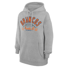 Denver Broncos Starter Unisex Half Ball Team Fleece Pullover Hoodie - Heather Gray outlet