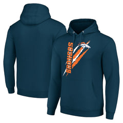 Denver Broncos Starter Unisex Color Scratch Fleece Pullover Hoodie - Navy for sale