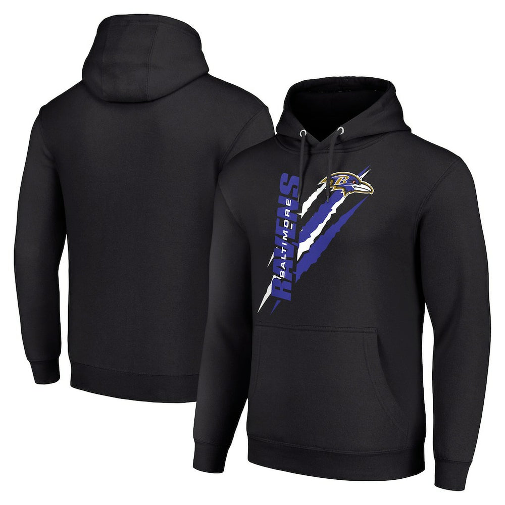 Baltimore Ravens Starter Unisex Color Scratch Fleece Pullover Hoodie - Black sale