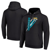 Jacksonville Jaguars Starter Unisex Color Scratch Fleece Pullover Hoodie - Black for sale