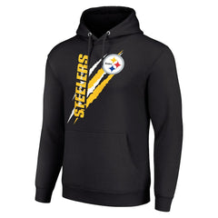 Pittsburgh Steelers Starter Unisex Color Scratch Fleece Pullover Hoodie - Black online