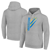Los Angeles Chargers Starter Unisex Color Scratch Fleece Pullover Hoodie - Heather Gray online