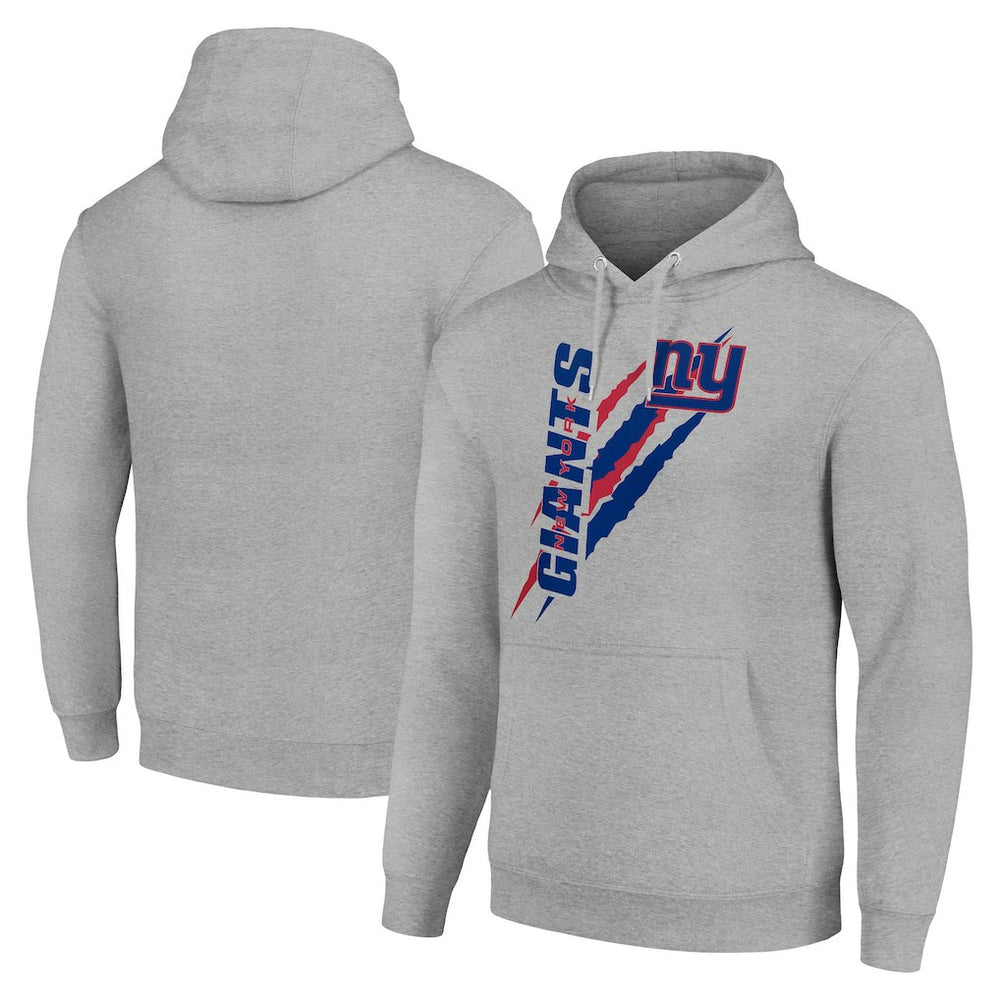 New York Giants Starter Unisex Color Scratch Fleece Pullover Hoodie - Heather Gray sale