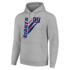 New York Giants Starter Unisex Color Scratch Fleece Pullover Hoodie - Heather Gray sale