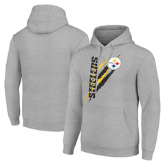 Pittsburgh Steelers Starter Unisex Color Scratch Fleece Pullover Hoodie - Heather Gray for sale