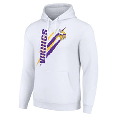 Minnesota Vikings Starter Unisex Color Scratch Fleece Pullover Hoodie - White for sale