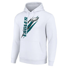 Philadelphia Eagles Starter Unisex Color Scratch Fleece Pullover Hoodie - White online