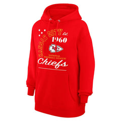 Kansas City Chiefs Starter Unisex Arch Team Fleece Pullover Hoodie - Red for sale