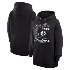 Pittsburgh Steelers Starter Unisex Arch Team Fleece Pullover Hoodie - Black for sale