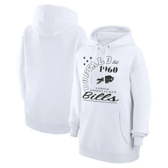 Buffalo Bills Starter Unisex Arch Team Fleece Pullover Hoodie - White online