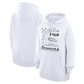 Denver Broncos Starter Unisex Arch Team Fleece Pullover Hoodie - White discount