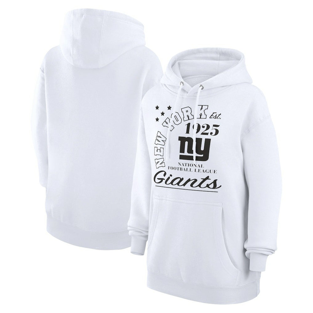 New York Giants Starter Unisex Arch Team Fleece Pullover Hoodie - White sale