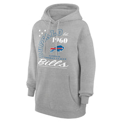 Buffalo Bills Starter Unisex Arch Team Fleece Pullover Hoodie - Heather Gray cheap