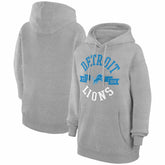 Detroit Lions G-III 4Her by Carl Banks Women's City Graphic Team Fleece Pullover Hoodie - Heather Gray for sale