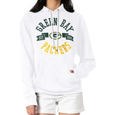 Green Bay Packers G-III 4Her by Carl Banks Women's City Graphic Team Fleece Pullover Hoodie - White sale