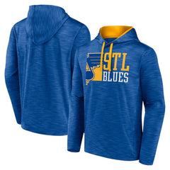 St. Louis Blues Fanatics Never Quit Pullover Hoodie - Blue Hoodies