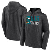 San Jose Sharks Fanatics Never Quit Pullover Hoodie - Charcoal Hoodies