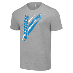 Detroit Lions Starter Color Scratch T-Shirt - Heather Gray for sale