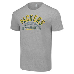 Green Bay Packers Starter Half Ball Team T-Shirt - Heather Gray outlet