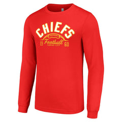Kansas City Chiefs Starter Half Ball Team Long Sleeve T-Shirt - Red cheap