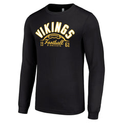 Minnesota Vikings Starter Half Ball Team Long Sleeve T-Shirt - Black on sale