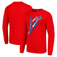 Buffalo Bills Starter Color Scratch Long Sleeve T-Shirt - Red sale