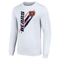 Chicago Bears Starter Color Scratch Long Sleeve T-Shirt - White sale