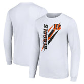 Cincinnati Bengals Starter Color Scratch Long Sleeve T-Shirt - White discount