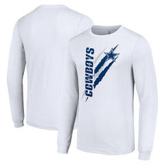 Dallas Cowboys Starter Color Scratch Long Sleeve T-Shirt - White online