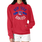 New York Rangers G-III 4Her by Carl Banks Women's City Graphic Fleece Pullover Hoodie - Red Hoodies