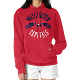 Washington Capitals G-III 4Her by Carl Banks Women's City Graphic Fleece Pullover Hoodie - Red Hoodies