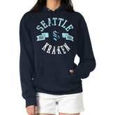 Seattle Kraken G-III 4Her by Carl Banks Women's City Graphic Fleece Pullover Hoodie - Navy Hoodies