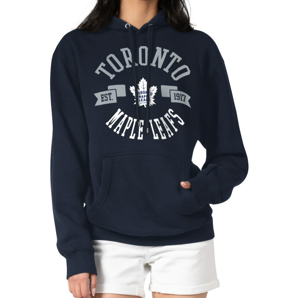 Toronto Maple Leafs G-III 4Her by Carl Banks Women's City Graphic Fleece Pullover Hoodie - Navy Hoodies