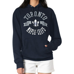 Toronto Maple Leafs G-III 4Her by Carl Banks Women's City Graphic Fleece Pullover Hoodie - Navy Hoodies