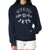 Winnipeg Jets G-III 4Her by Carl Banks Women's City Graphic Fleece Pullover Hoodie - Navy Hoodies